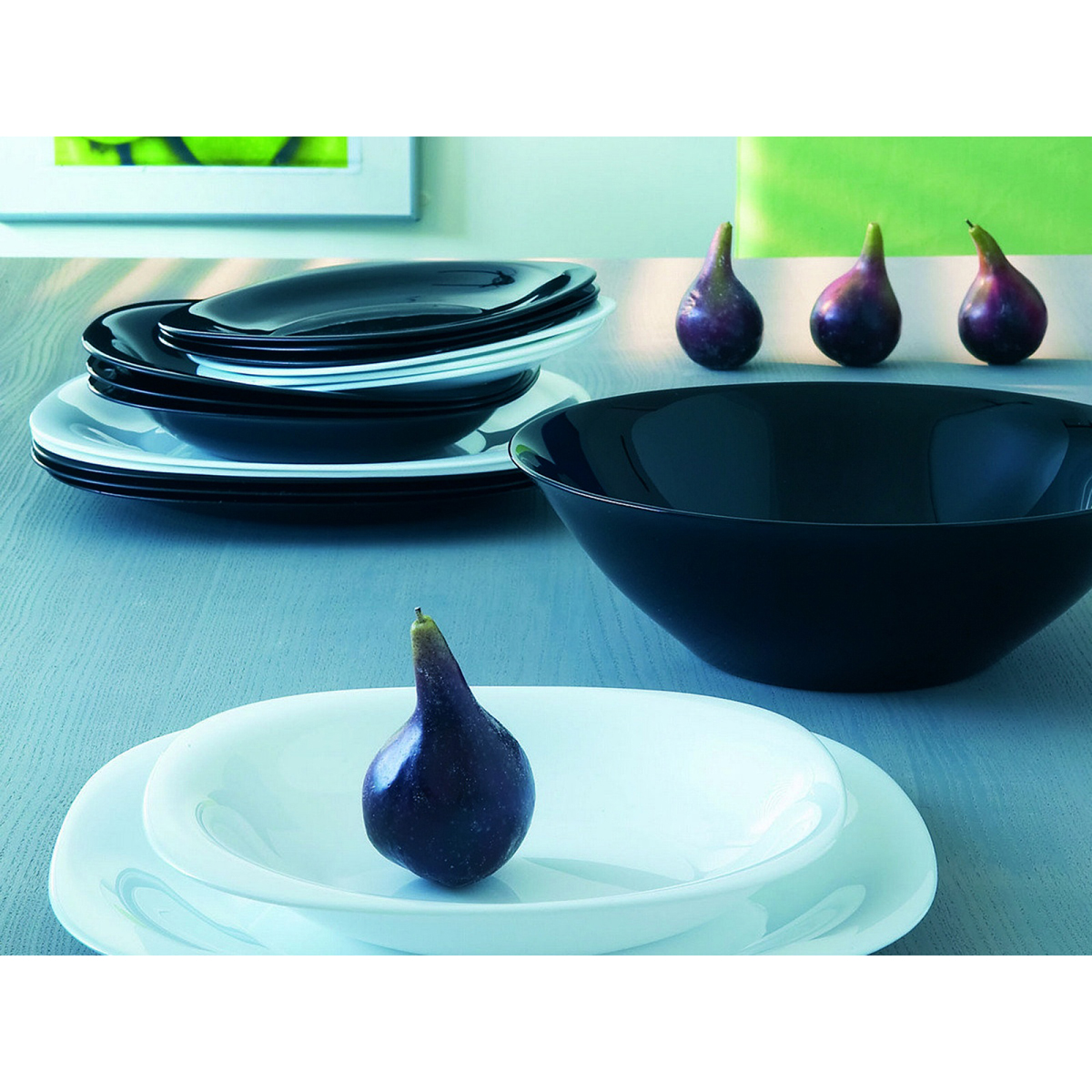 Салатник "luminarc" carine black 27 см, 2,4 л (6)