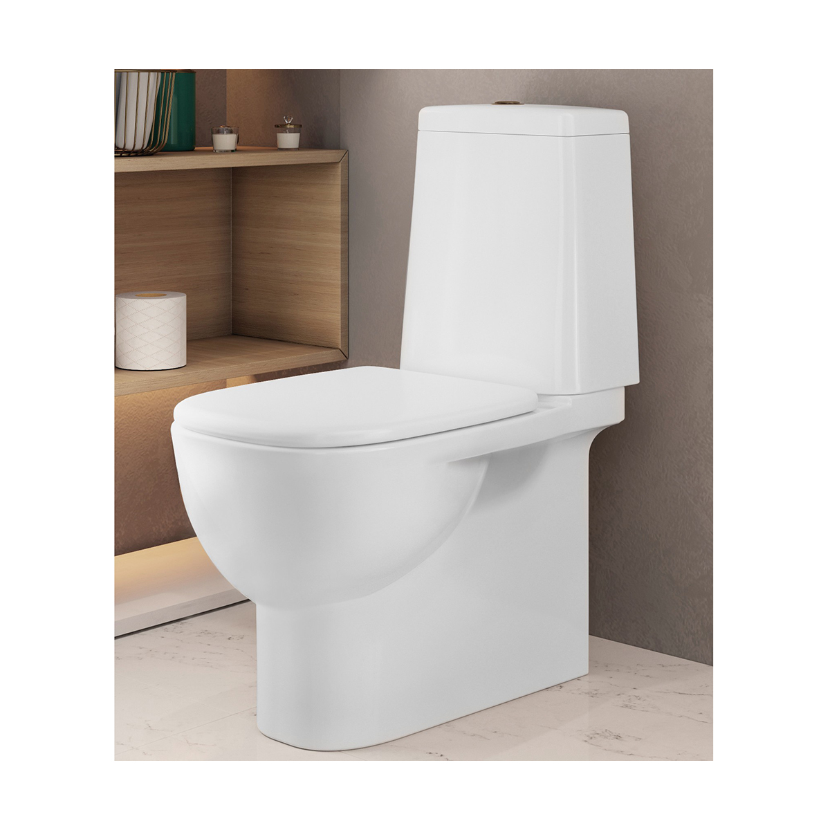 Унитаз напольный "fest" белый "sanita luxe"  wc.cc/fest/2-dm/wht.g/s1