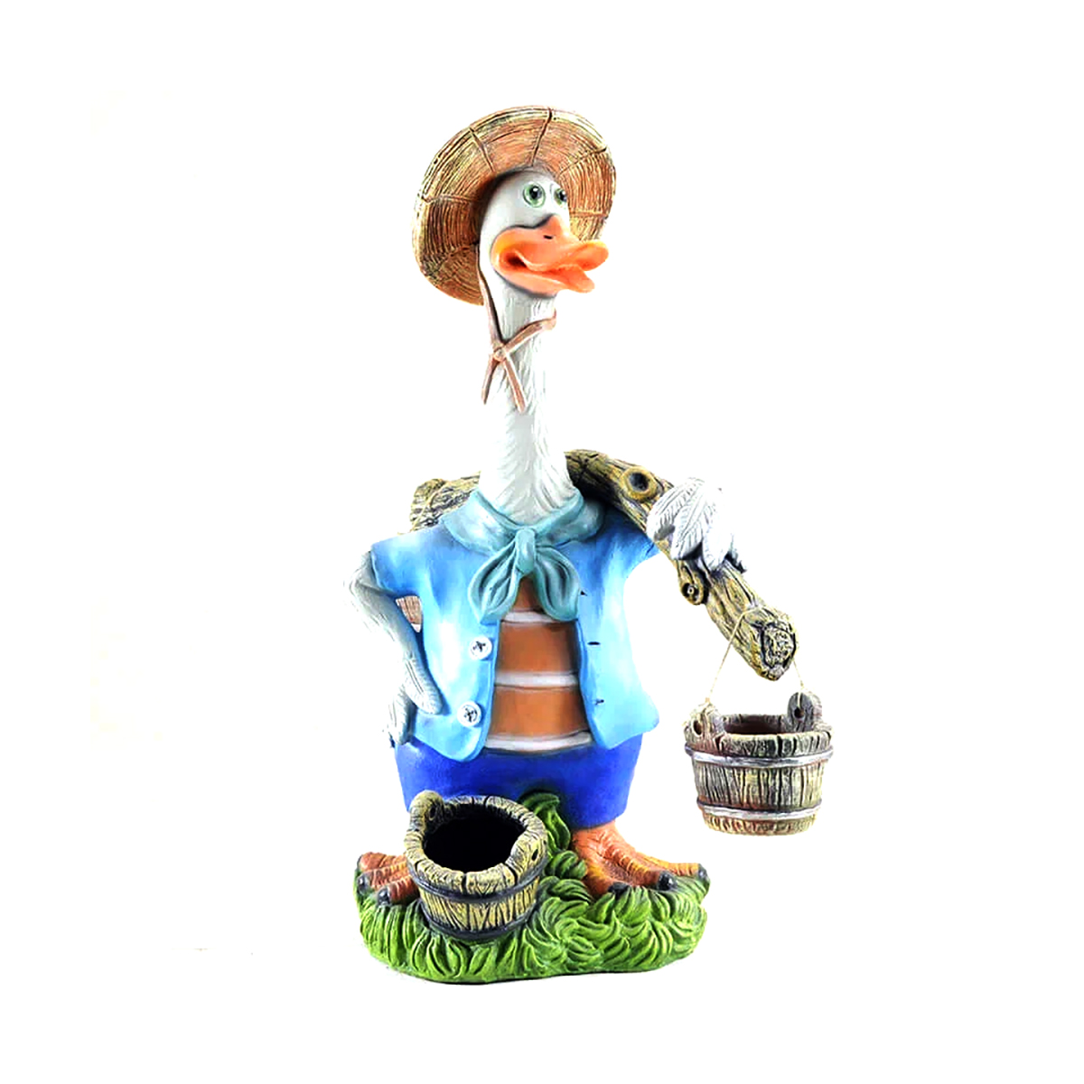 Фигурка садовая "гусь с коромыслом" (1/2) "сказка" jng463