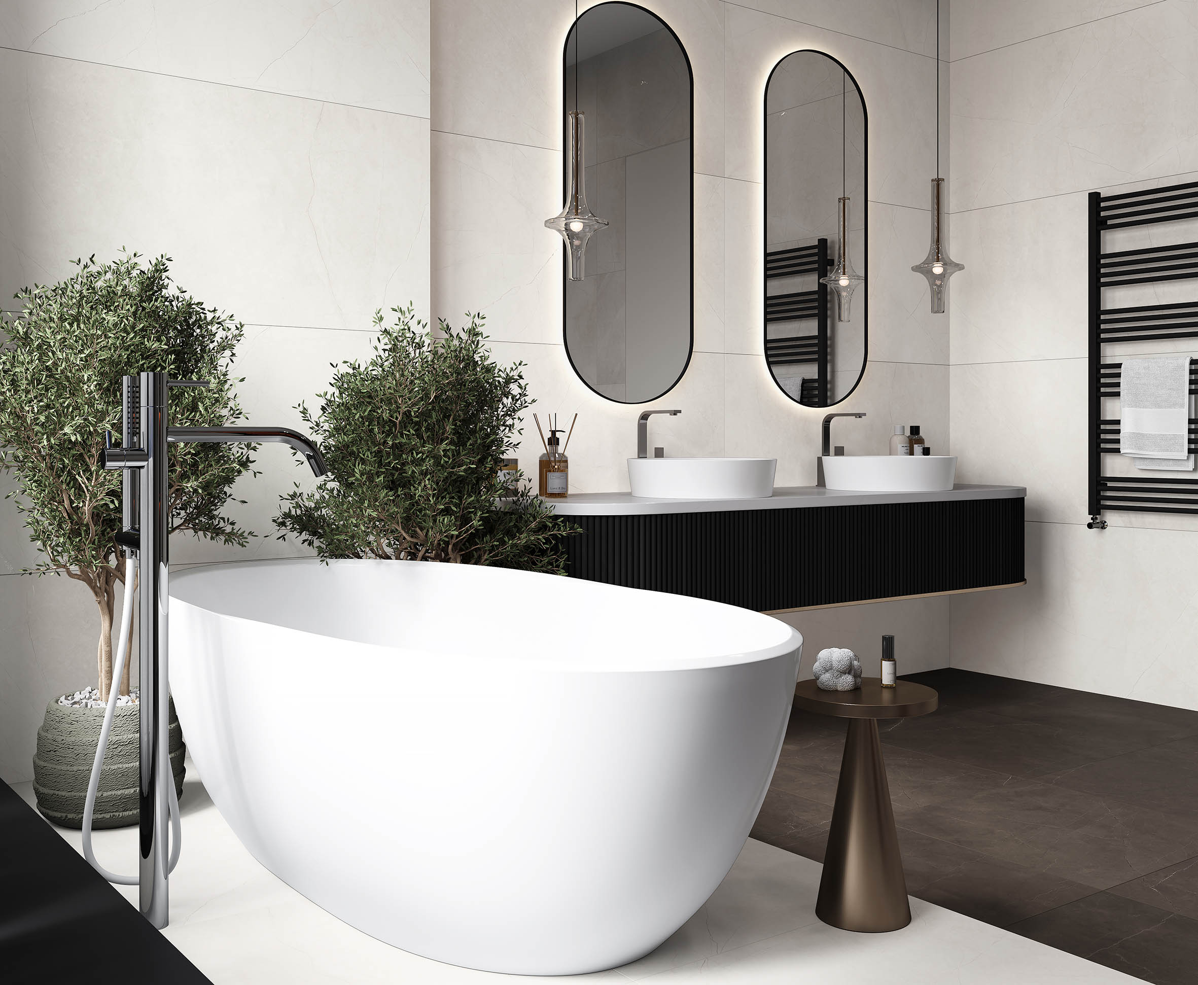 Splash bianco керамогранит белый сатинированный карвинг 60x120