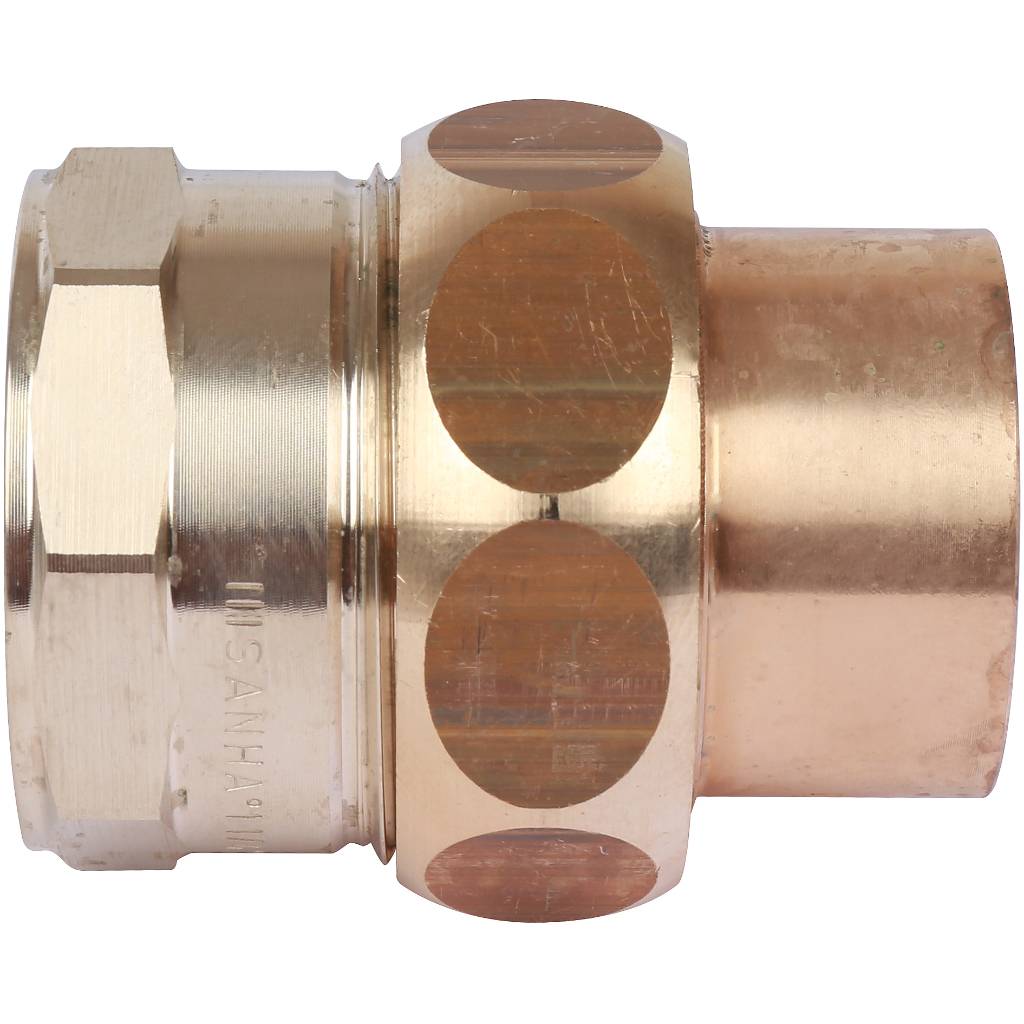 Американка (сгон) 35x1"1/4 ВР самоуплотняющаяся под пайку SANHA бронзовый 1434035114
