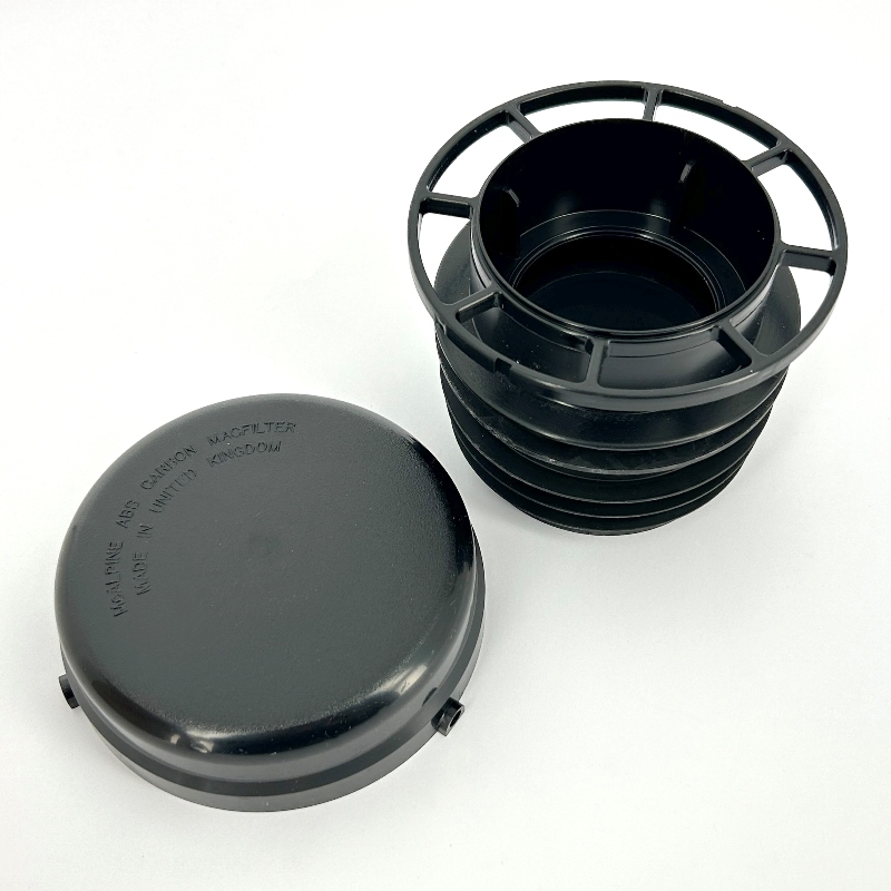 Клапан McALPINE вентиляционный УФ-стойкий канали-ия сменный фильтром (актив. уголь), выход 110/75 мм