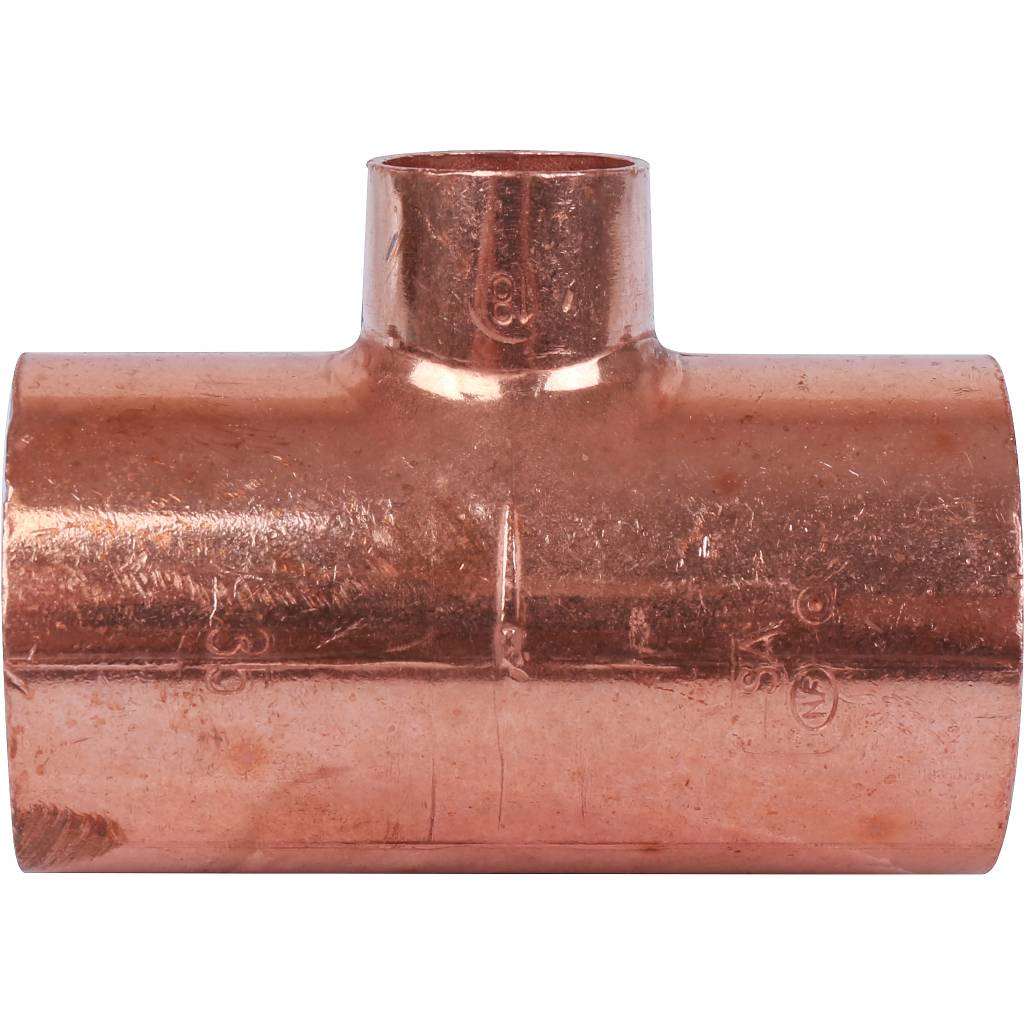 Тройник переходной 35х18х35 мм медный под пайку SANHA 15130351835