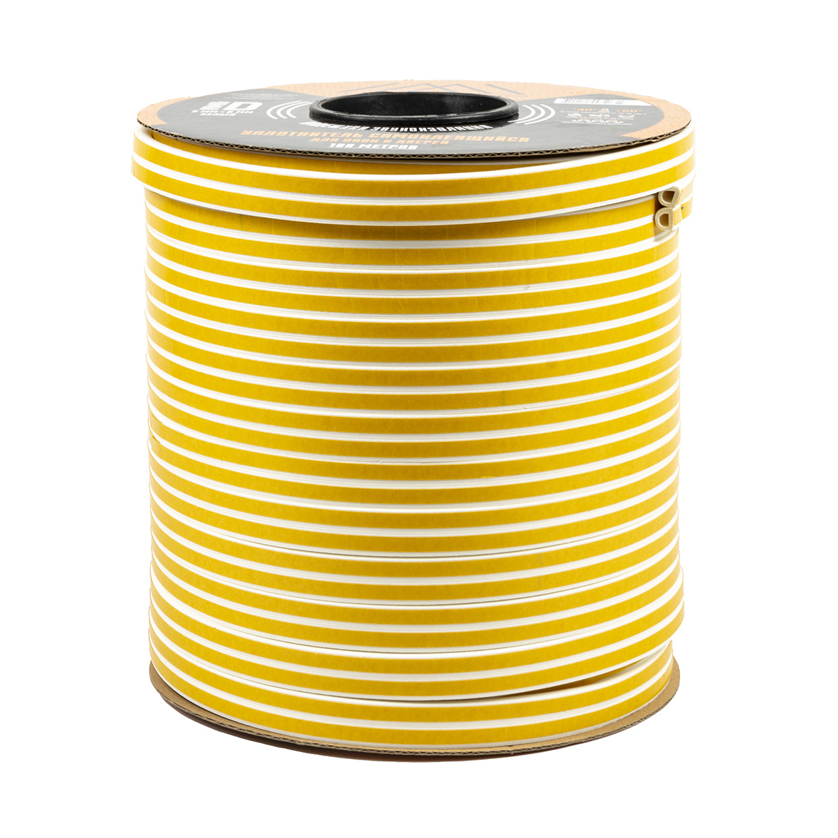 Уплотнитель d 9 х 8 мм белый бухта 100 м (1/8) "tech-top"