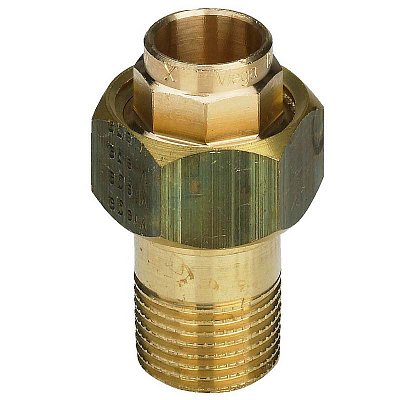 Американка 12 x 3/8" НР уплотнение под конус VIEGA пайка