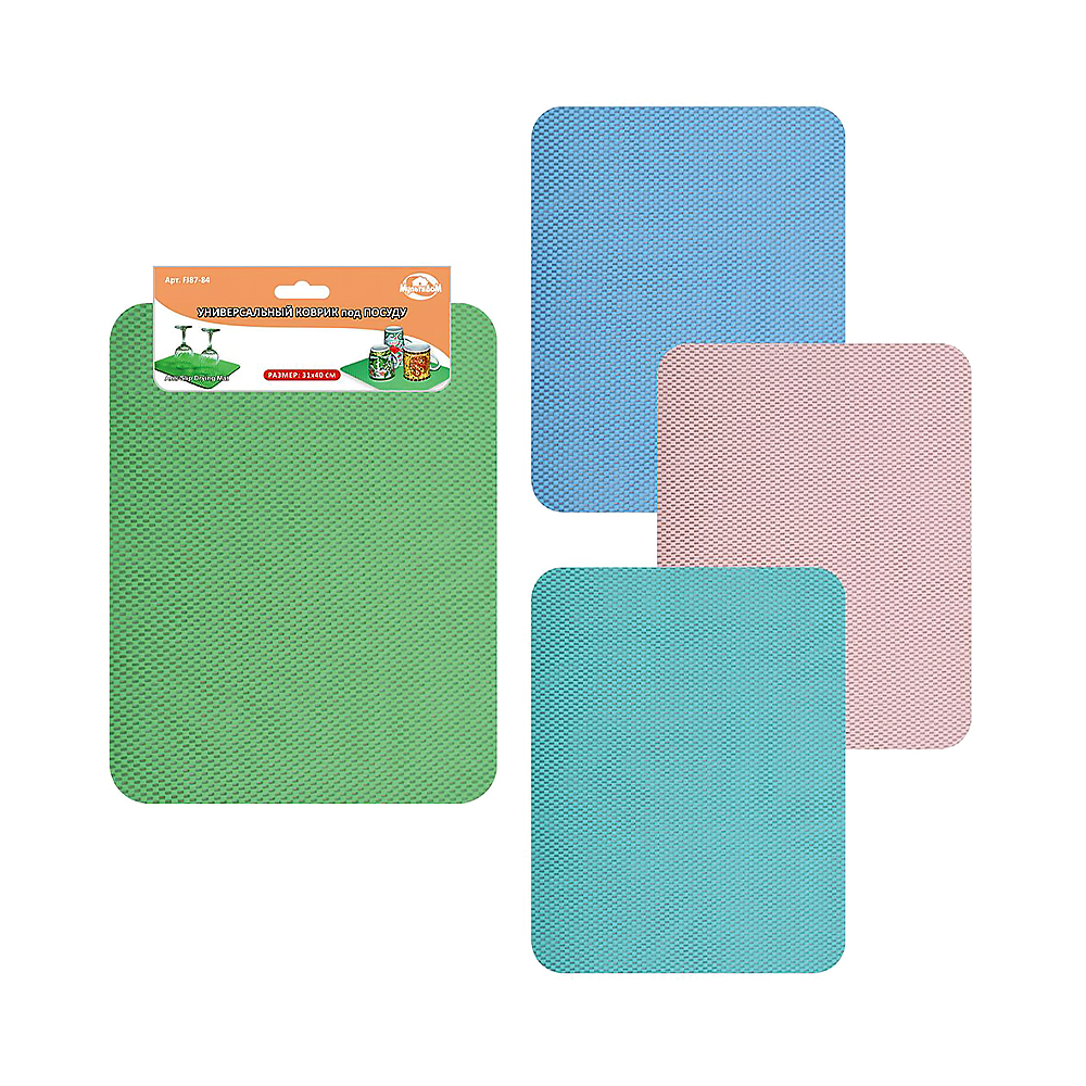 Коврик универс. 31*40 см вспененный пвх (12/60) "мультидом"  fj87-84