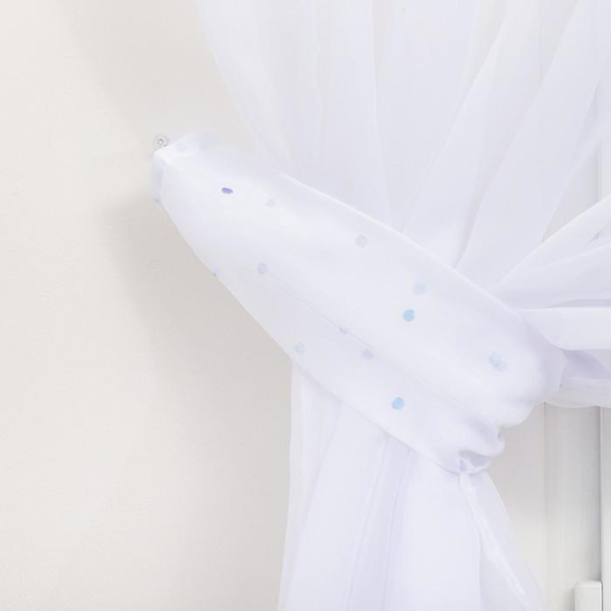 Тюль с подхватом и ламбрекеном "незабудки" 250*200 см, вуаль (1) "этель" 5513582