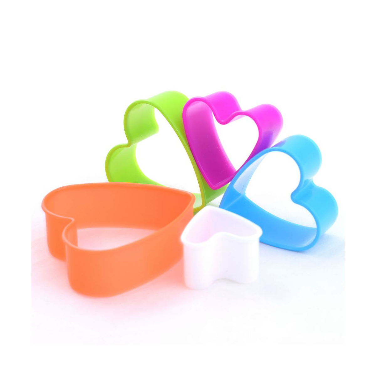 Формы кулинарные пласт. "сердце" набор 5 шт. (1/12/144) "мультидом" ms8-87