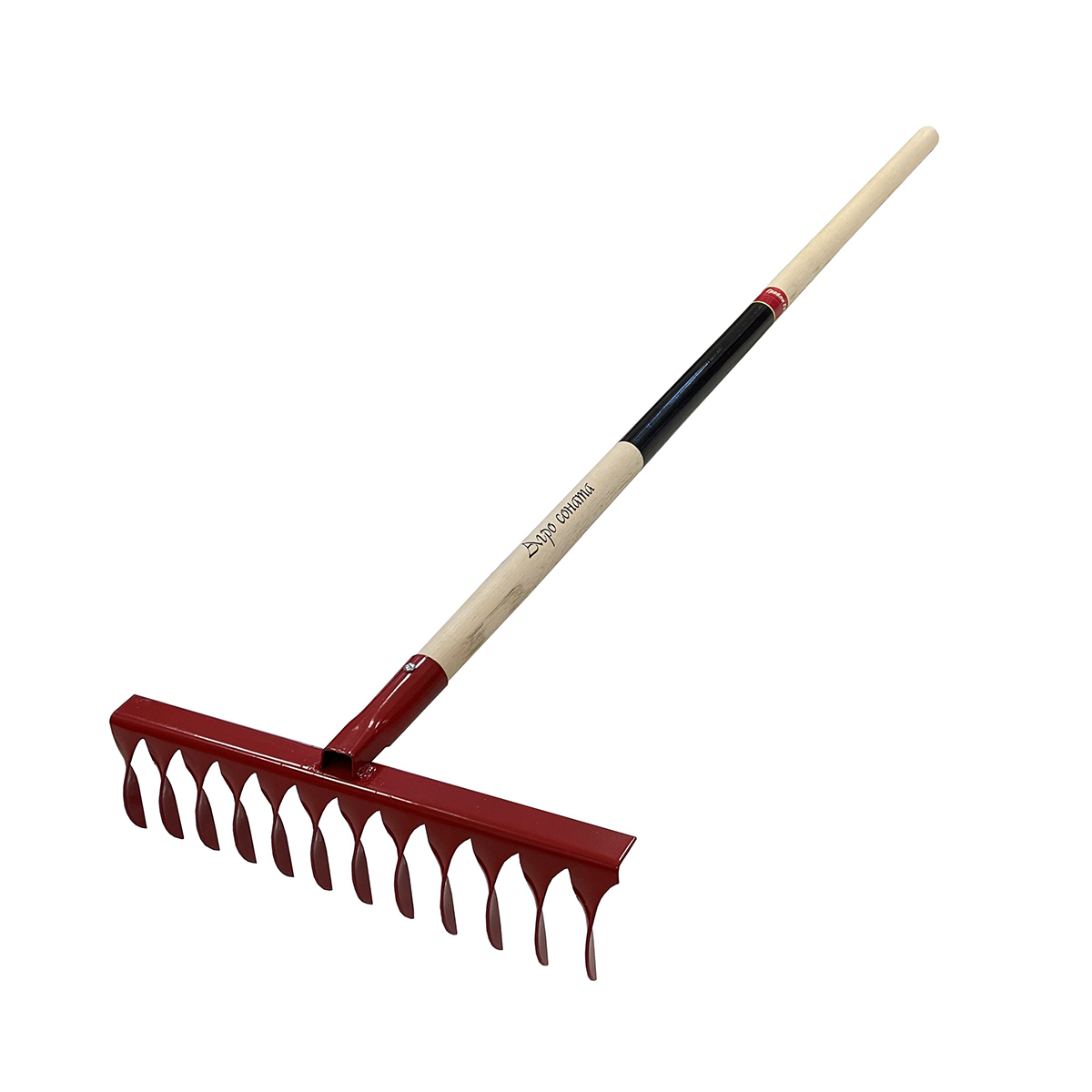 Грабли 12 зубов витые с дерев. черенком (1/5) гв-12