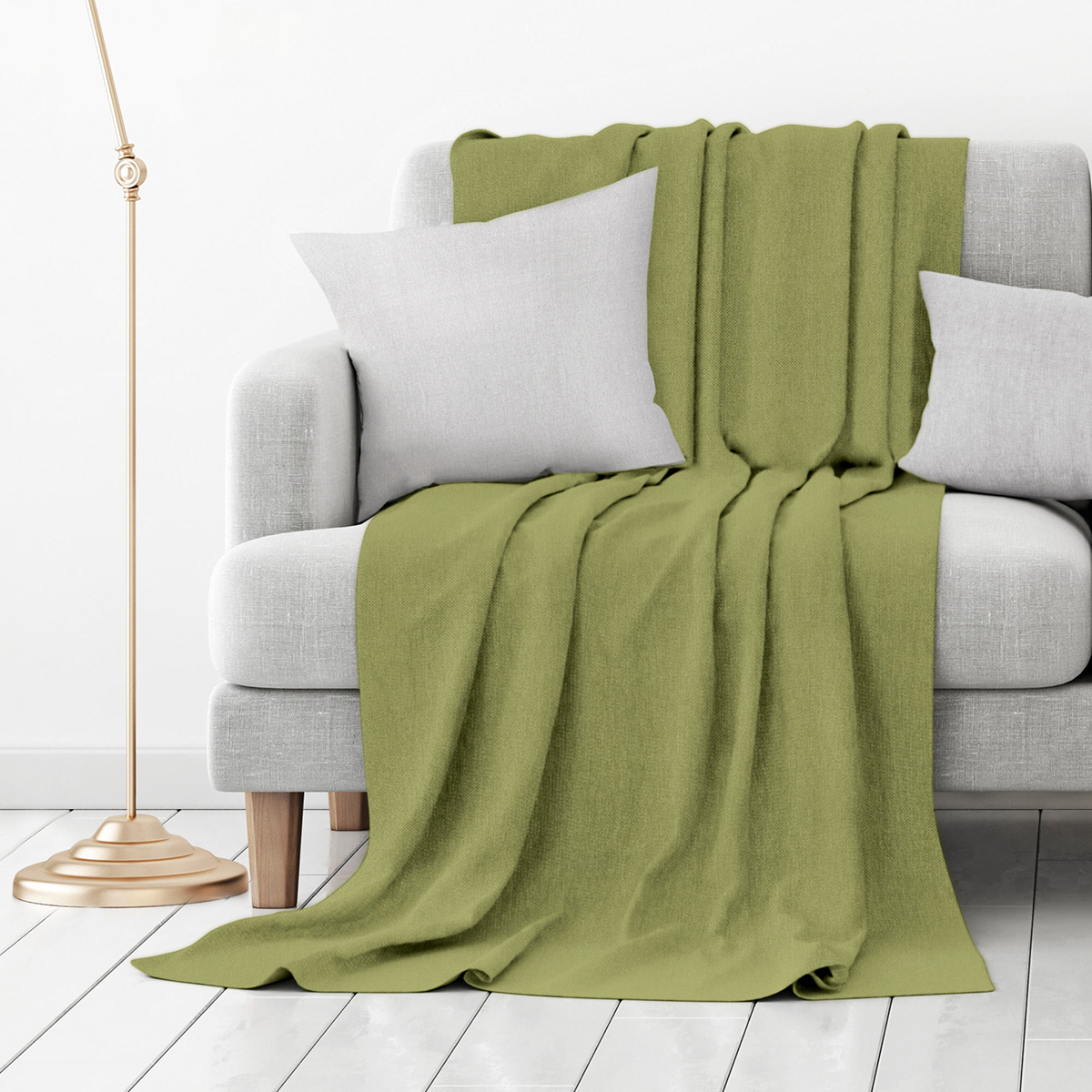 Покрывало "волшебная ночь" 200*220 см (оливковый)