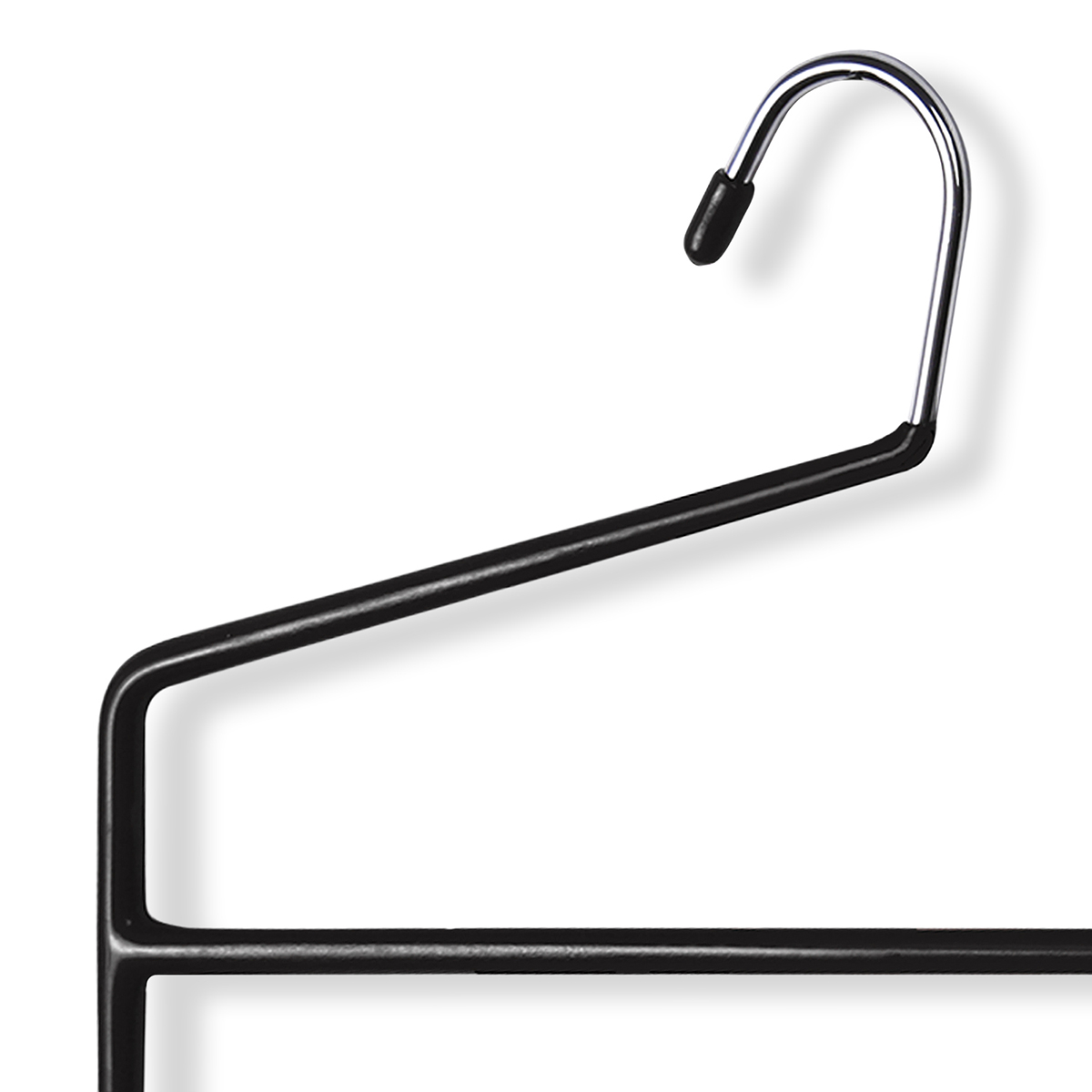 Вешалка-перекладина для брюк 2-х уровневая с противоскольз. покрытием (1/40) "valiant" 181001