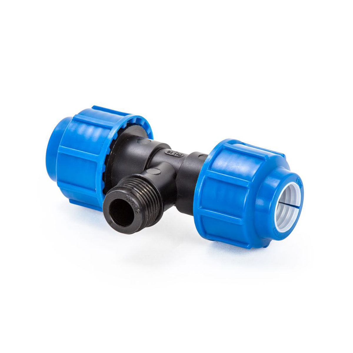 Тройник компрессионный для пнд труб наружн. резьба 32 x 1/2" (8/88) "lammin"