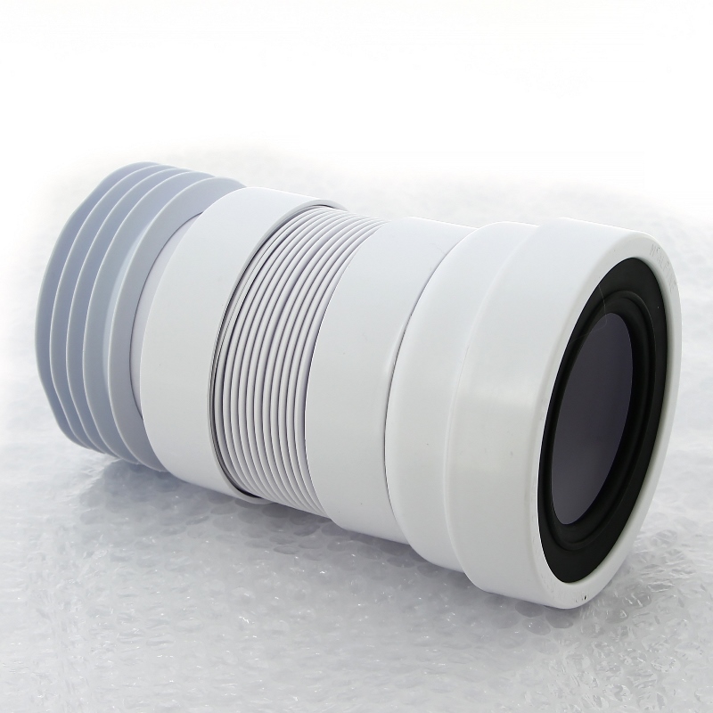 Труба McALPINE фановая L=200-330 мм гофр. с манжетой, вход 97-107 мм, выход внутрь 110 мм трубы