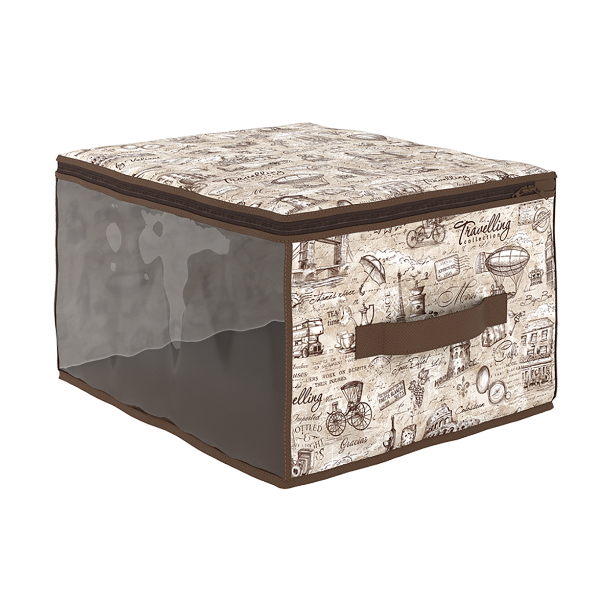 Кофр для хранения "travelling" 35*30*20 см с застёжкой-молнией (1/24) "valiant" tc-cb-s