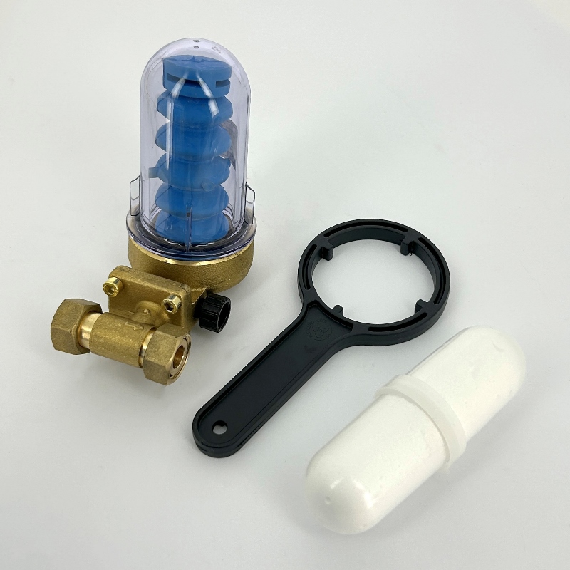 Система антинакипи ATLAS FILTRI DOSAPLUS 1 1/2" прямой, с байпасом, 2 капсулы полифосфата