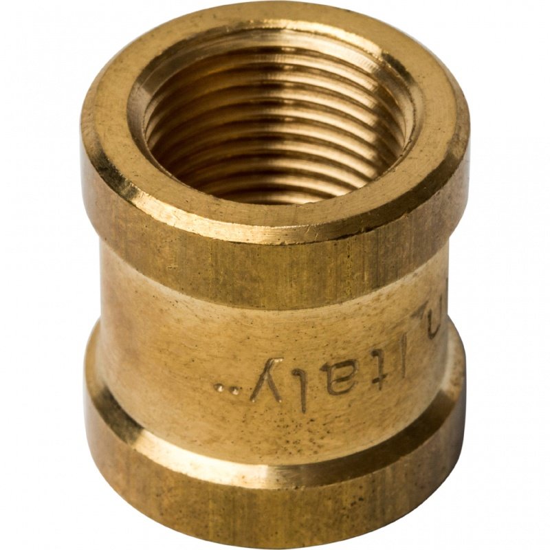 Муфта резьбовая 3/8" ВР латунь STOUT