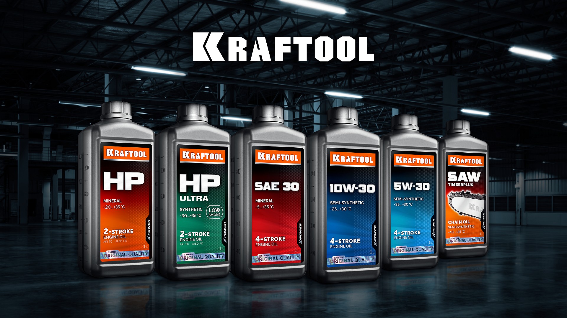 KRAFTOOL 5W-30, 1 л, зимнее полусинтетическое масло для 4-тактных двигателей (41511-1)