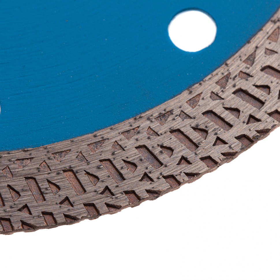 Диск алмазный, сплошной 115 х 22.2 мм, тонкий, сухая/мокрая резка Барс (73091)