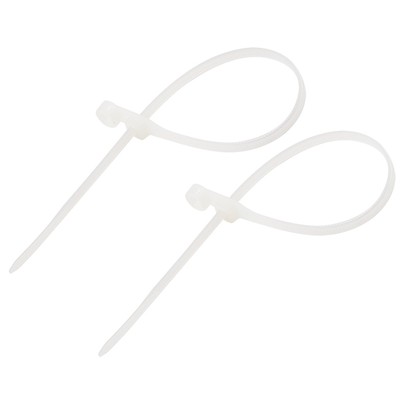 Хомуты нейлон под винт 4,3 х 200 мм (набор 100 шт.), белые (1/10/100) "rexant" 07-0204