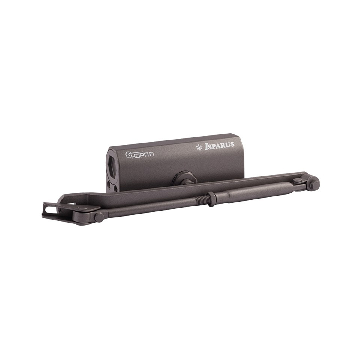 Доводчик дверной  440 isparus графит/бронза (масса двери 80-140 кг) (1/10) "нора-м"