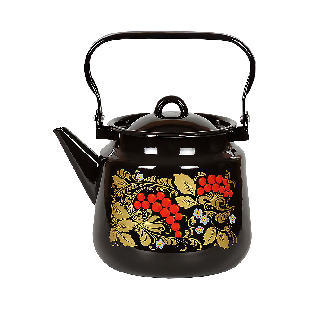 Чайник эмалиров. декор. 3,5 л (1/4) "стальэмаль"  1с26с