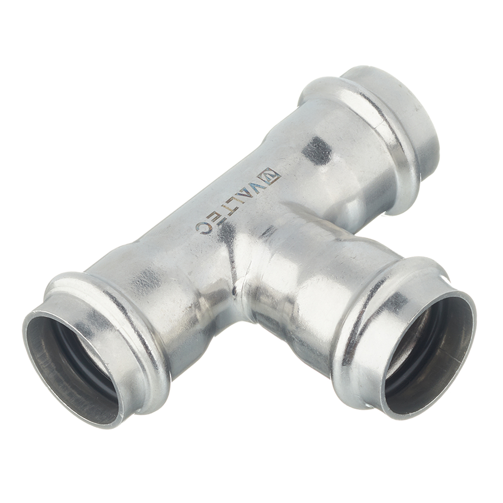 Тройник пресс 35 х 35 х 35 мм нержавеющая сталь VALTEC