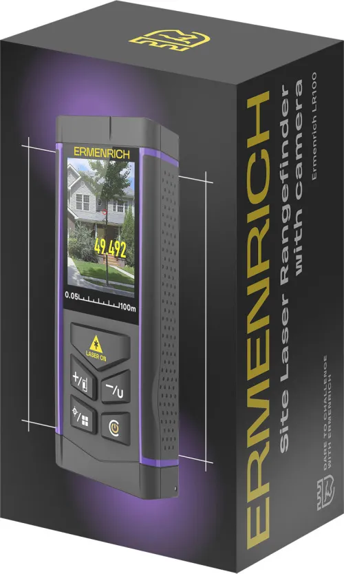 Лазерная рулетка Ermenrich LR100, с камерой