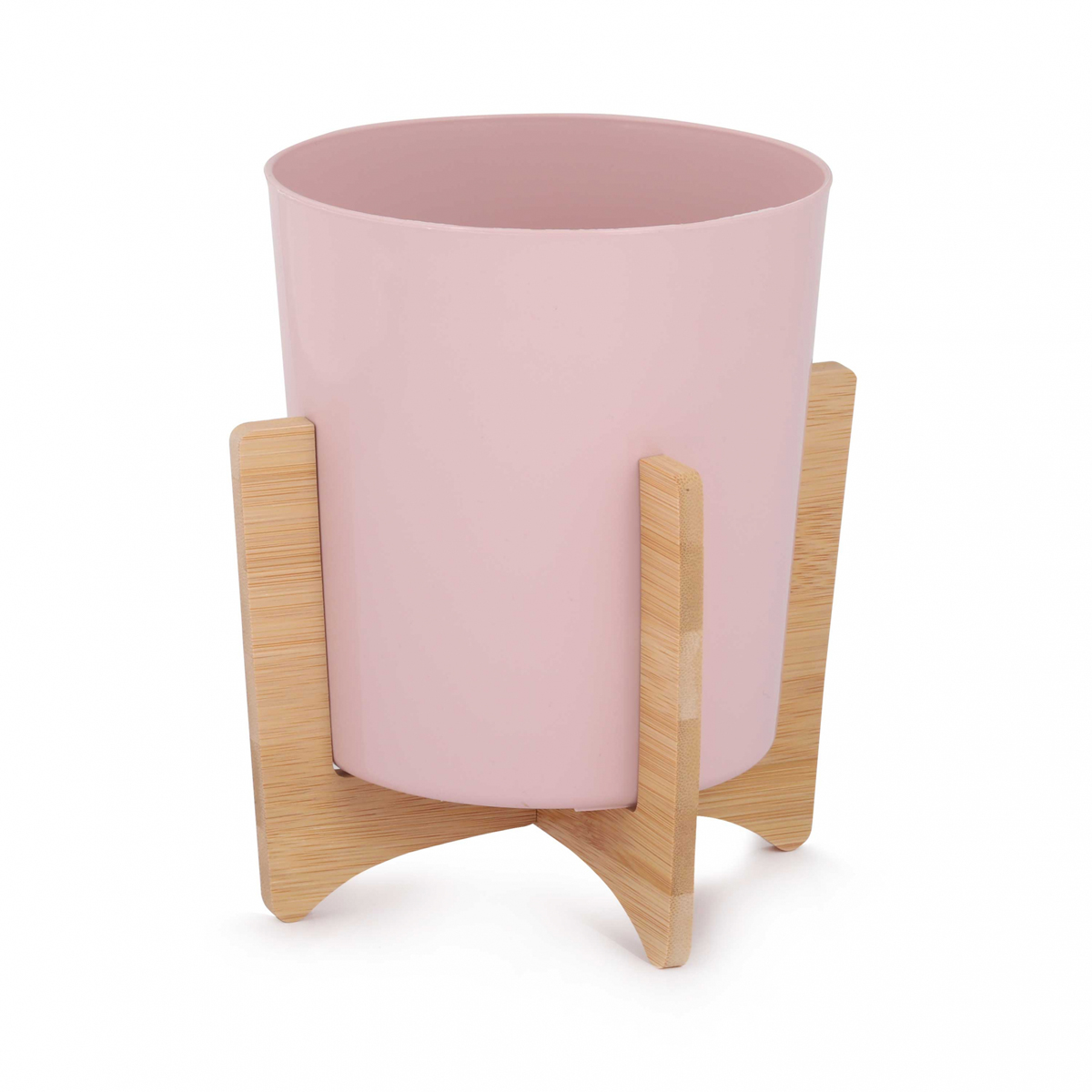 Кашпо для цветов "алессия" с подставкой 1,8 л (розовое) (1/15) "альтернатива" м8265