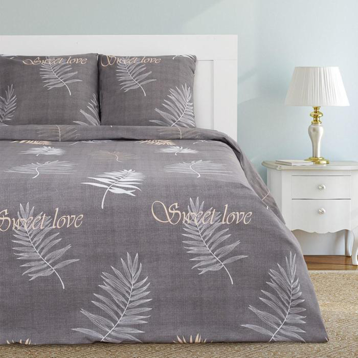 Постельное белье "этель" sweet love евро (бязь) (1) 5126825