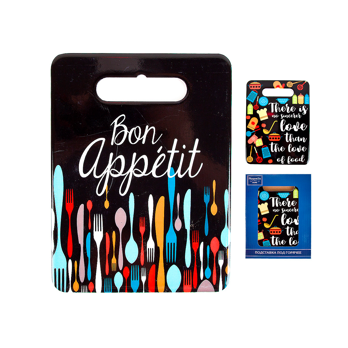 Подставка под горячее керамика/ пробка "bon appetit" 15*20 см (1/48) "nouvelle home" 4730200