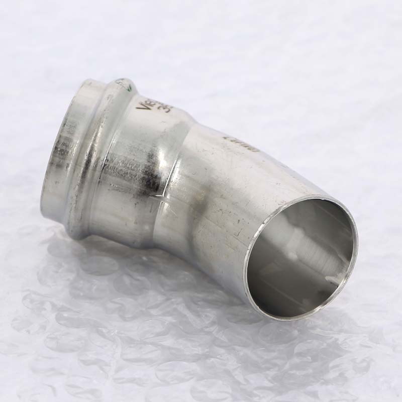 Угол-вставка пресс 45°35 нержавеющая сталь Sanpress Inox VIEGA