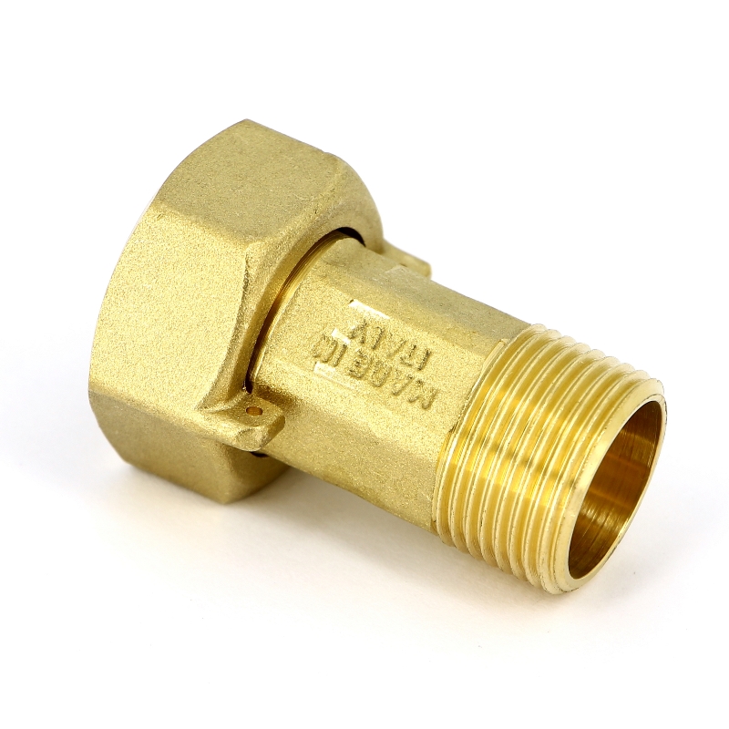 Американка 3/4" x 1" ВН для водосчетчиков с плоской прокладкой латунь UNI-FITT