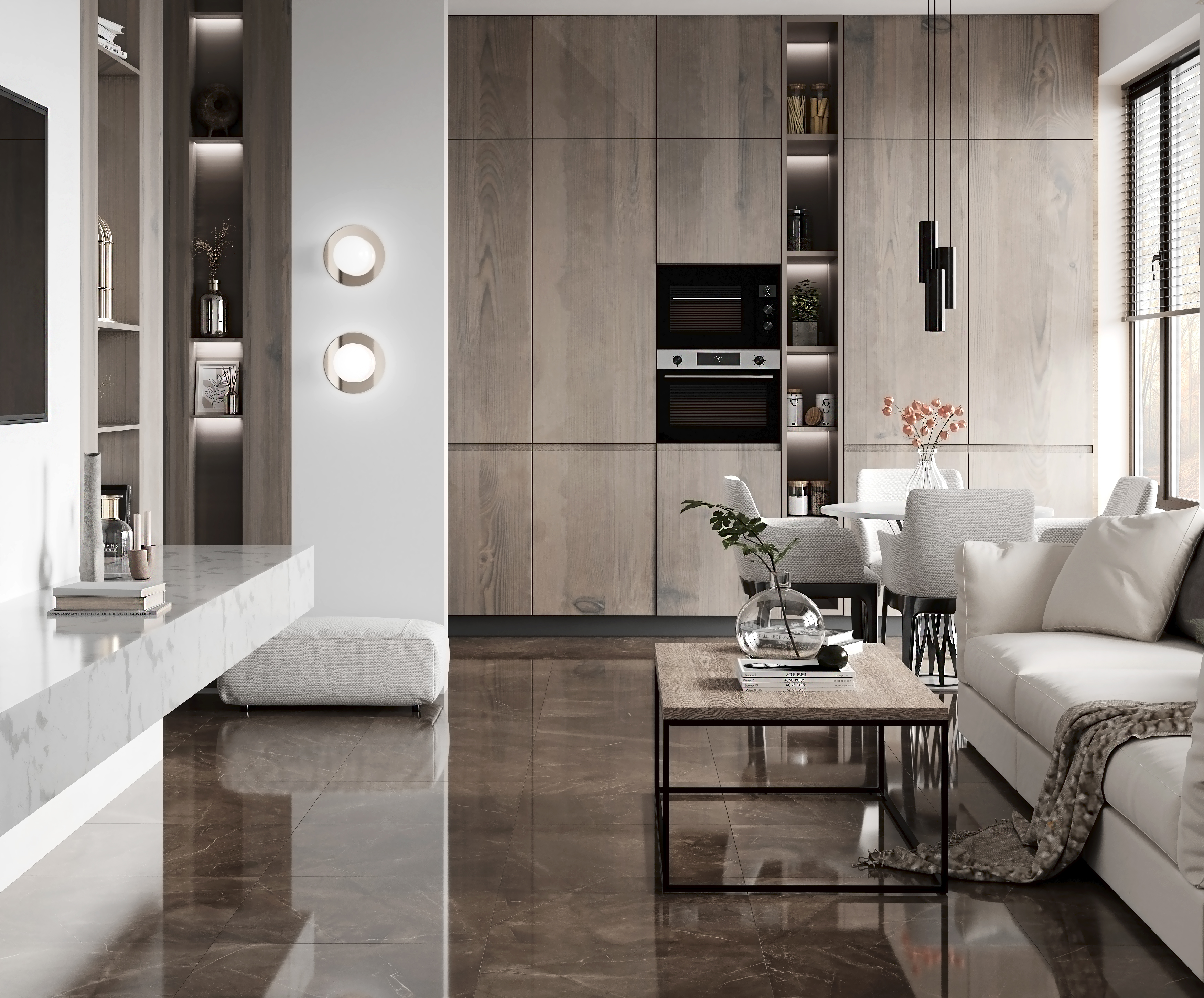 Elegant armani choco керамогранит полированный 60x60