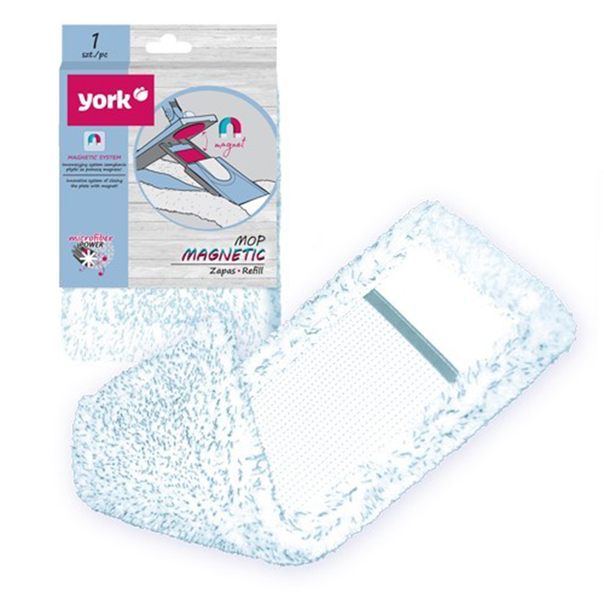 Насадка к швабре моп "магнетик" (1/48) "york"