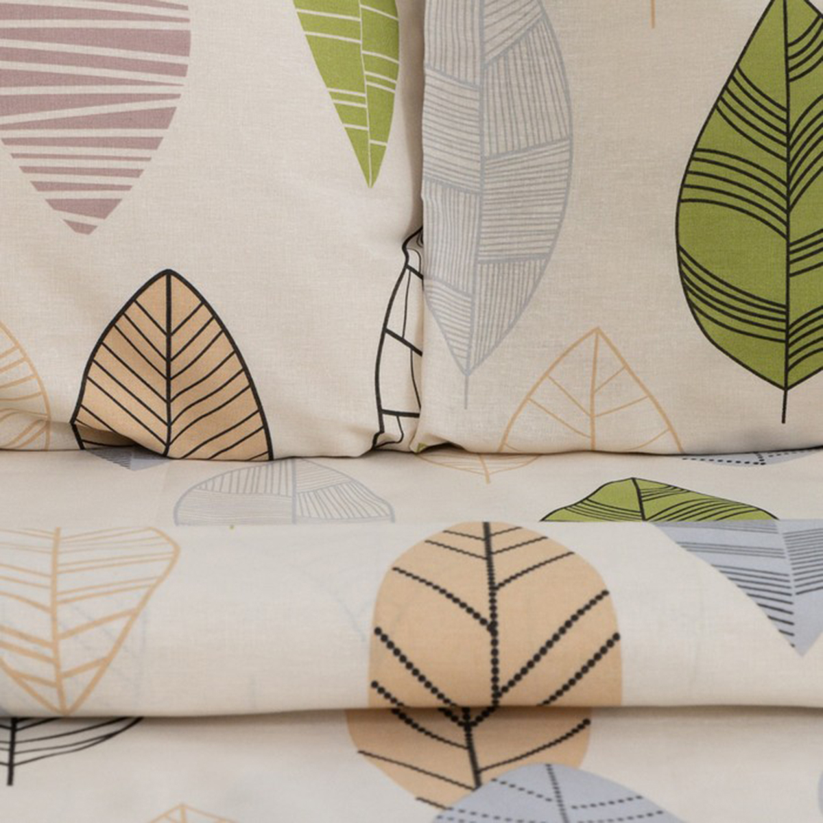 Постельное белье "этель" foliage семейный (бязь) (1) 7534026