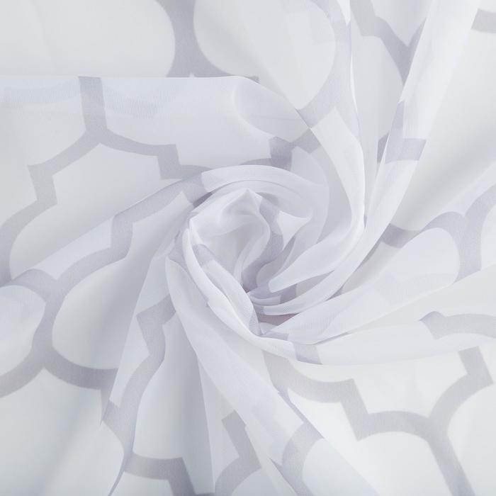 Тюль "geometry" 145*260 см компл. 2 шт. (1/25) "этель" 5525180