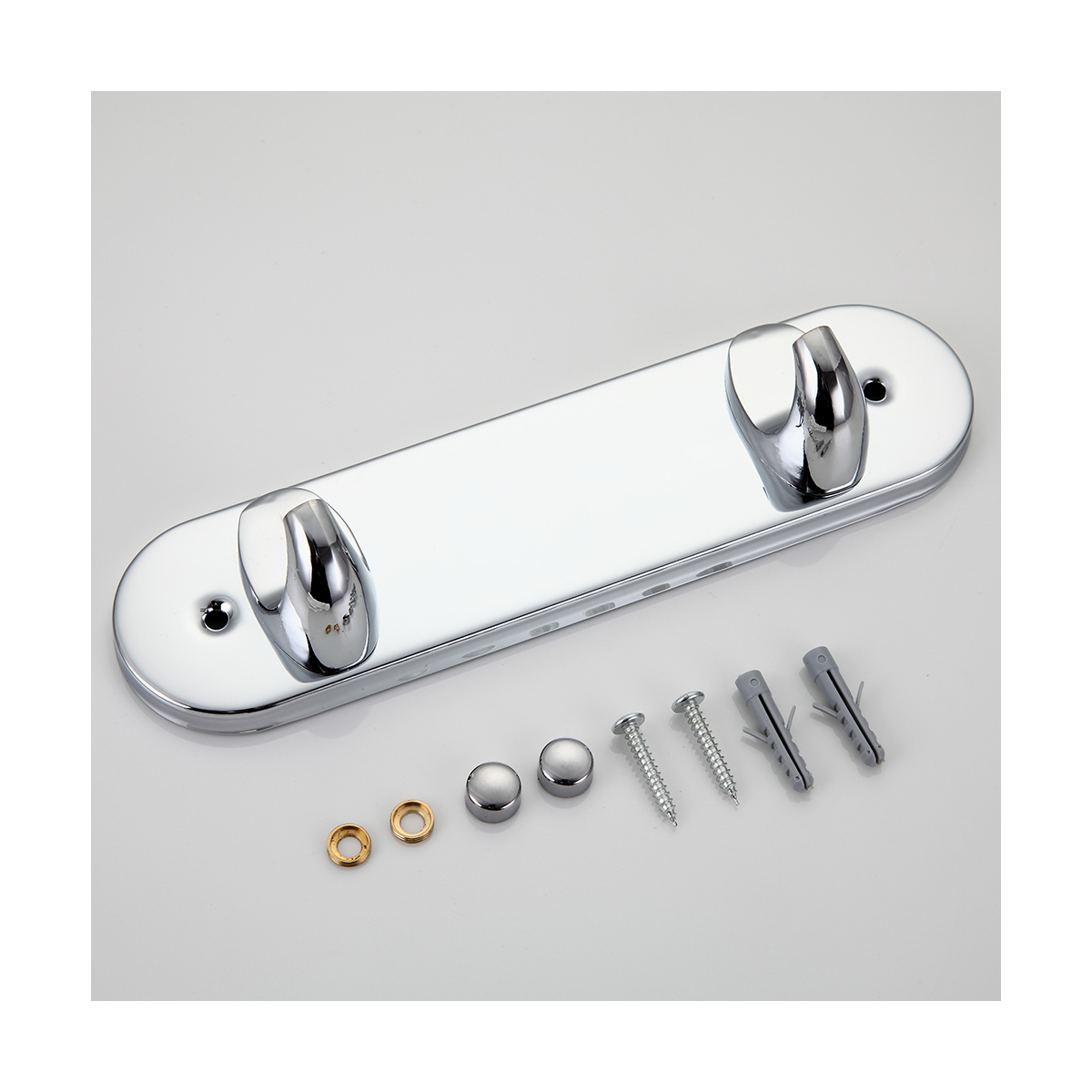 Крючок двойной f1505-2, хром (1/20/80) "frap"