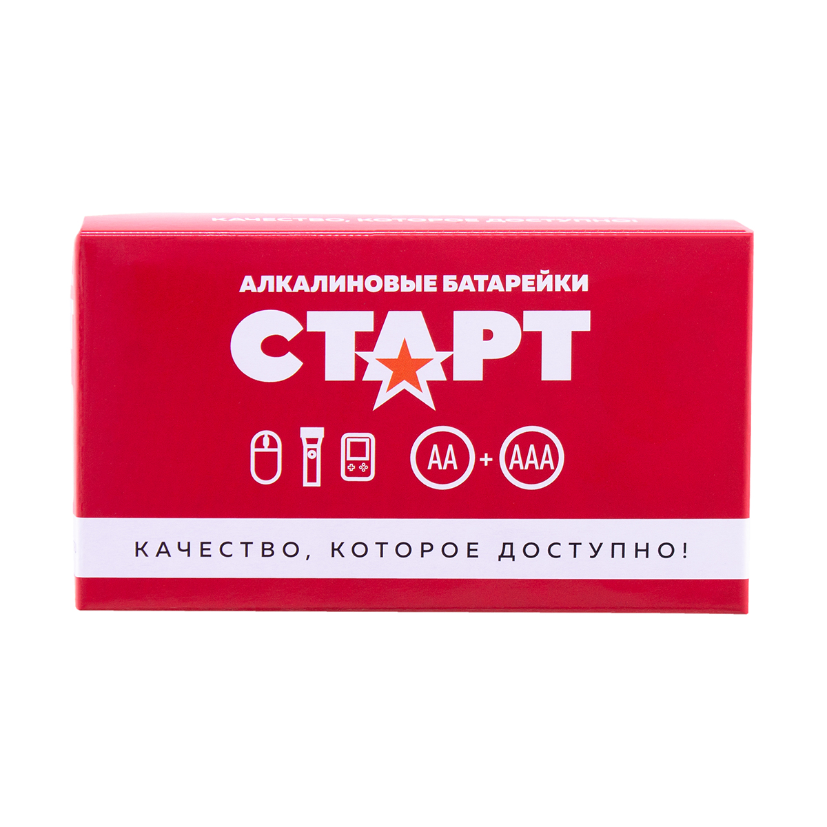 Батарейка "старт" lr6/lr03-box12/12 (тип аа 12 шт. + тип ааа 12 шт. в коробке) (1/30)