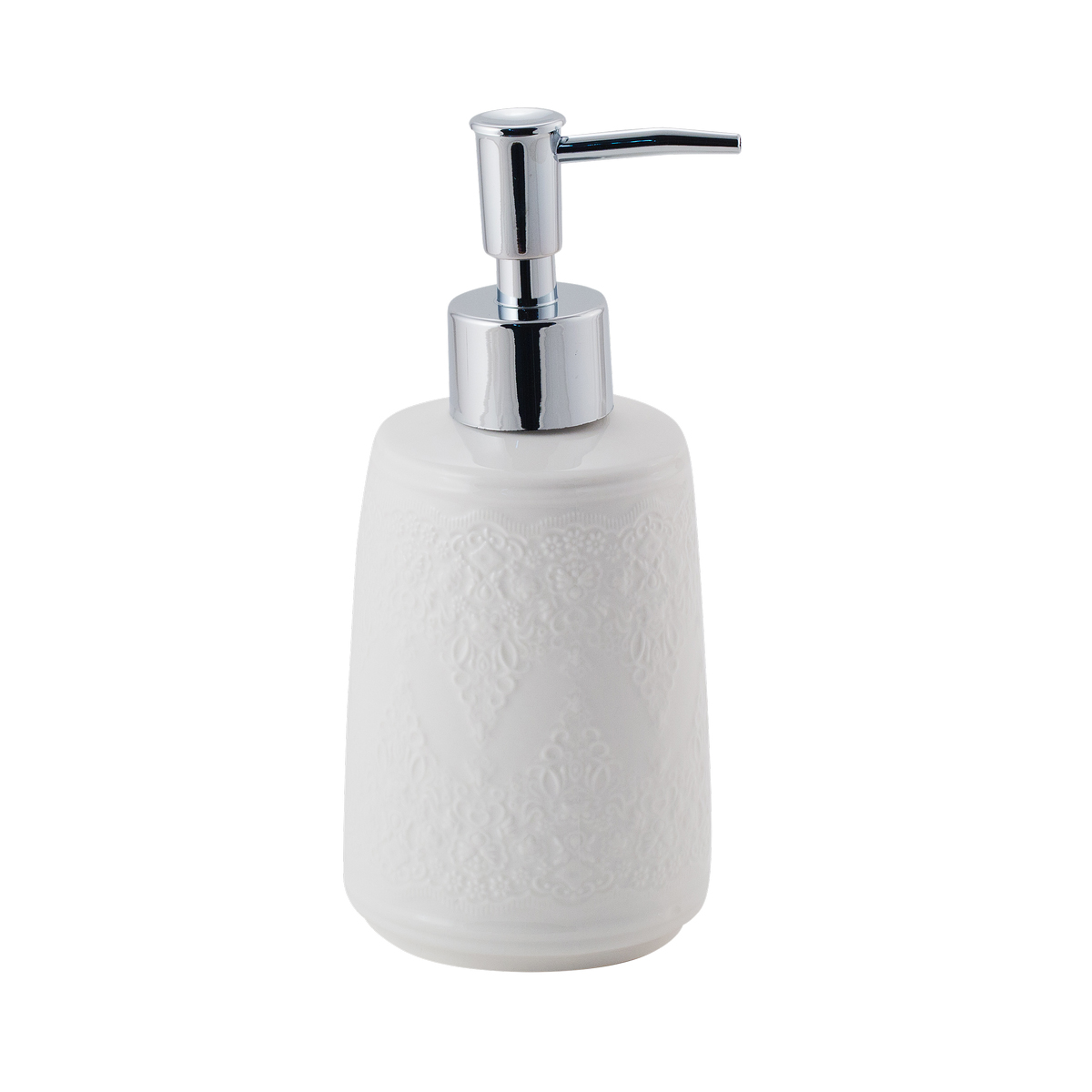Дозатор для жидкого мыла "ariel" керамика (белый) (1/48) "swensa" swtk-3200-a