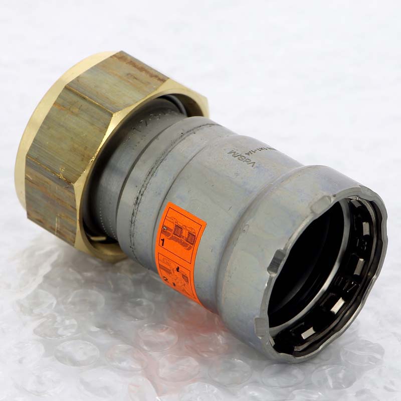 Муфта пресс-В с накидной гайкой Megapress оцинкованная сталь VIEGA 1"х1"1/4