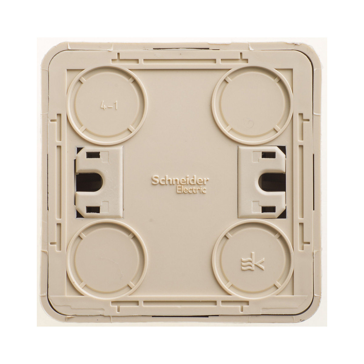 Выключатель открыт. уст. "этюд" 1 кл. с самовозвратом 10а, кремовый (1/25/200) "schneider"