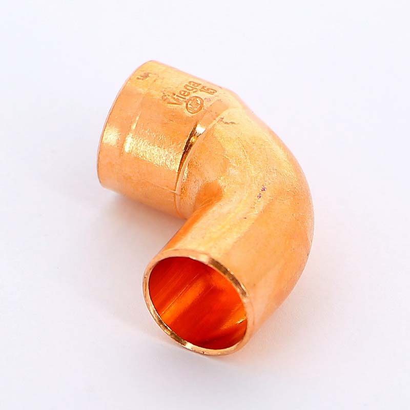 Угол однораструбный 90° VIEGA пайка 15 мм медный