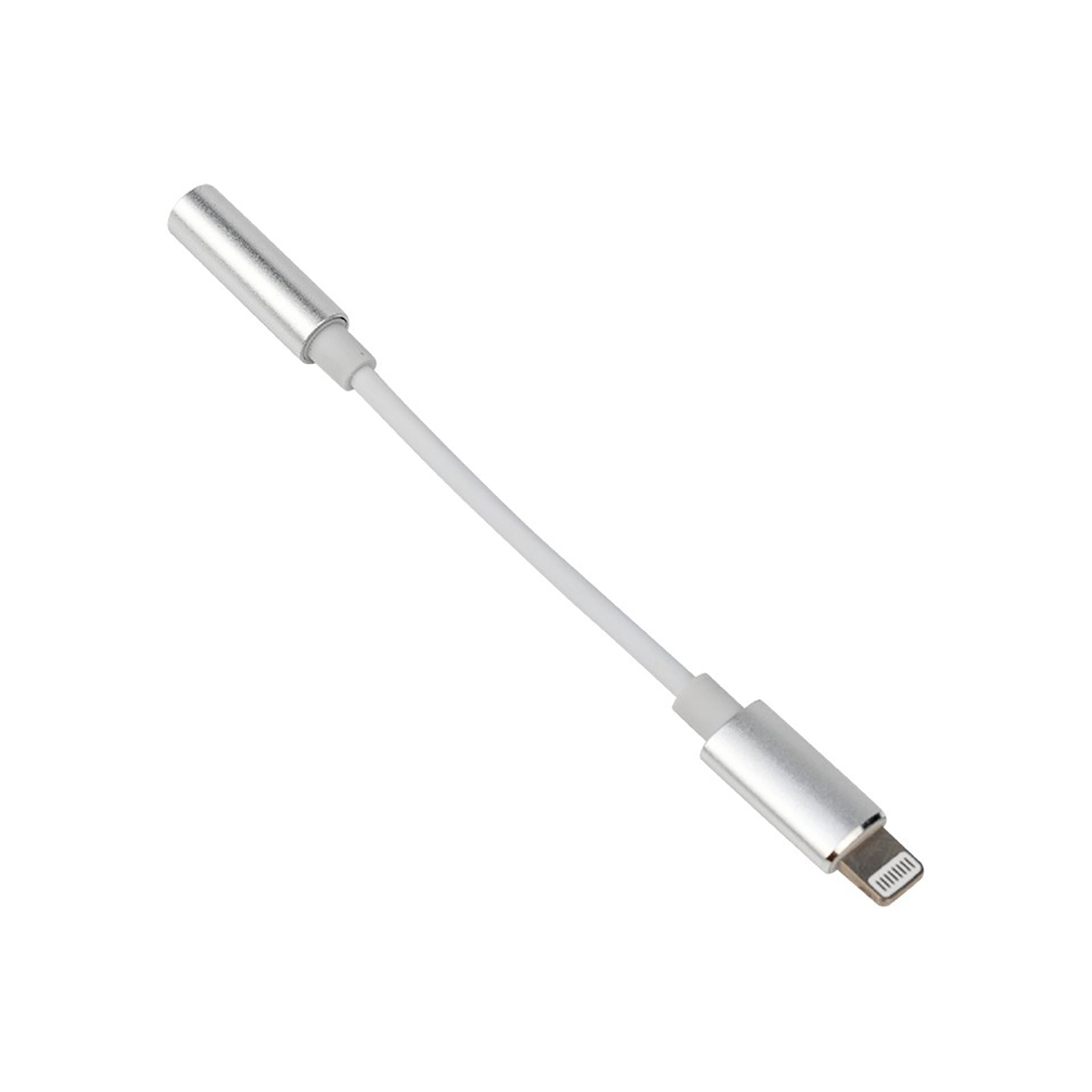 Кабель переходник с iphone мод. 5/6/7/8/x на aux гнездо 3,5 мм (белый) (1/10/500) "rexant" 18-0175