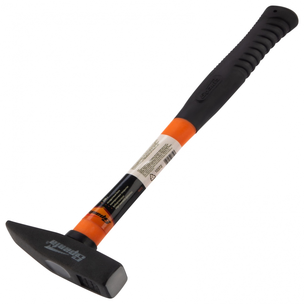 Молоток слесарный, 200 г, фибергласовая обрезиненная рукоятка Sparta (10372)