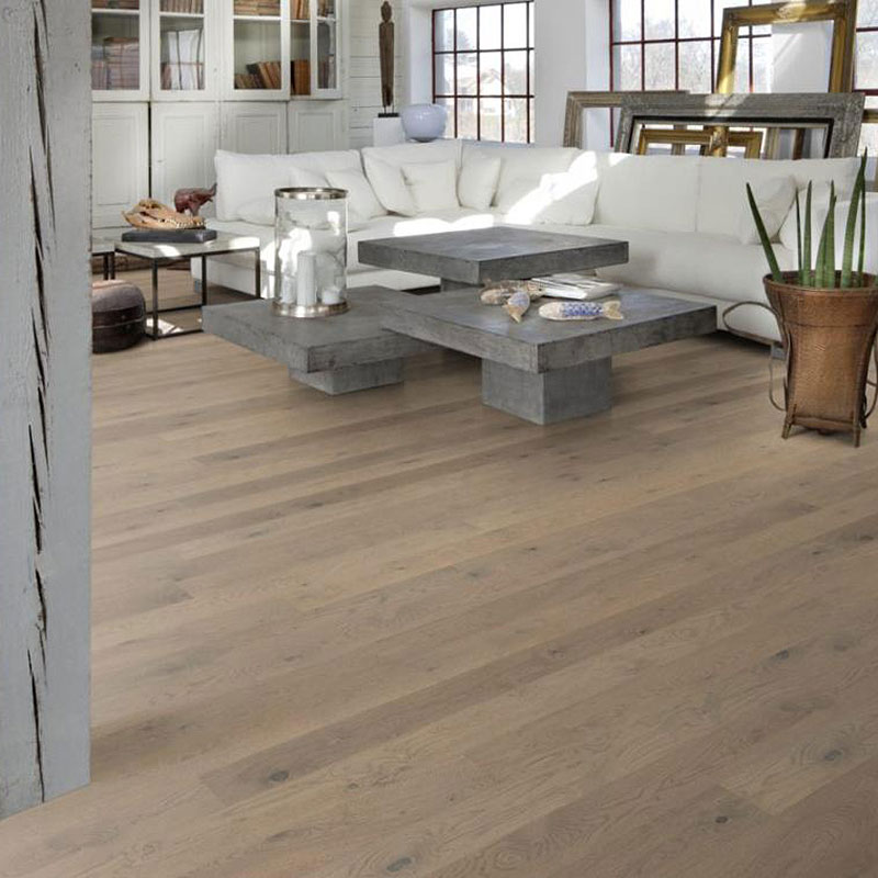 Паркетная доска Kahrs Spirit Unity Дуб Скала матовый брашированный серый однополосный SPIRIT OAK ROCK 1S