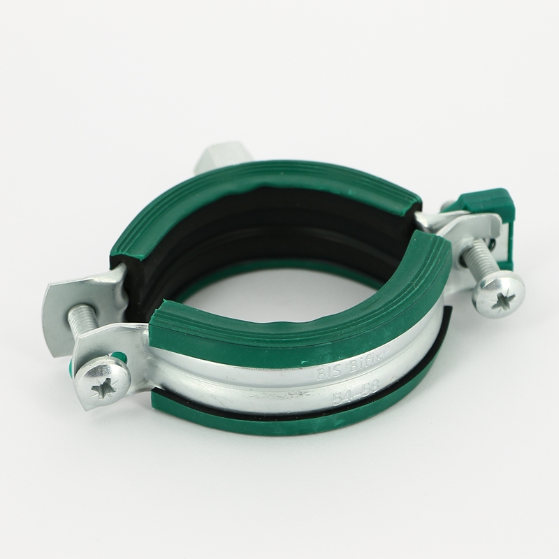 Хомут для труб Walraven Bifix G2 BUP М8/М10 2" ( ⌀ 54-58 мм) шумопоглощающий, EPDM, быстрый замок