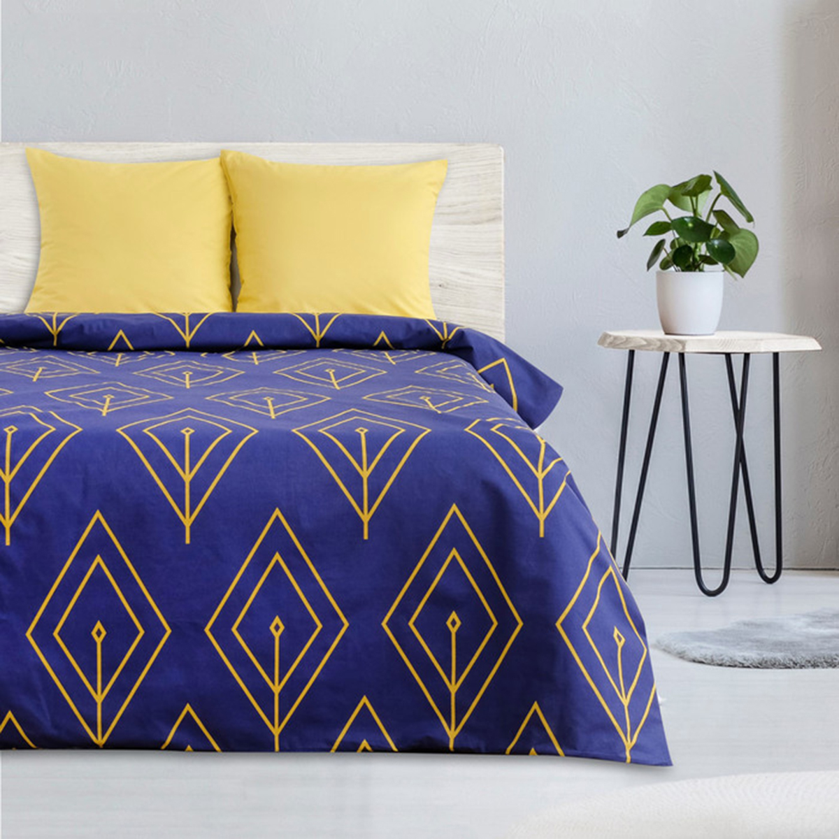 Постельное белье "этель" желтый лепесток евро (поплин) (1/5) 2565809