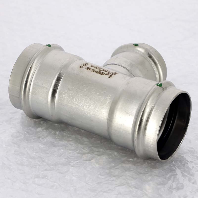 Тройник пресс 54х42х54 нержавеющая сталь Sanpress Inox VIEGA