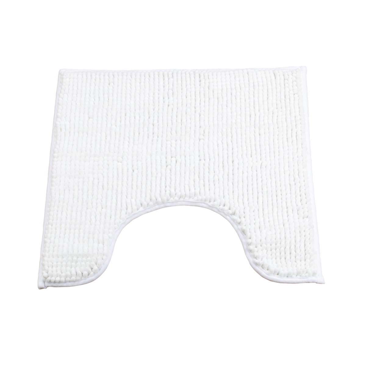 Коврик для туалета "merci" 45*45 см, полиэстер (белый) (1/36) "swensa" atm-2100wht-t