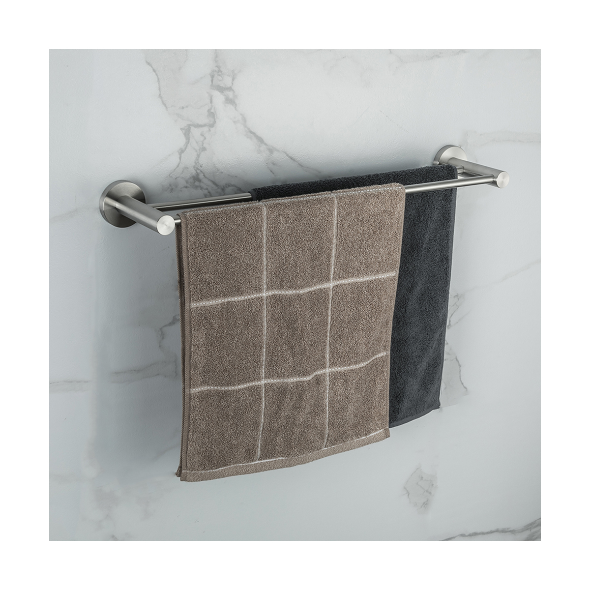 Полотенцедержатель двойной f30109 (нерж.сталь), сатин (1/10/20) "frap"